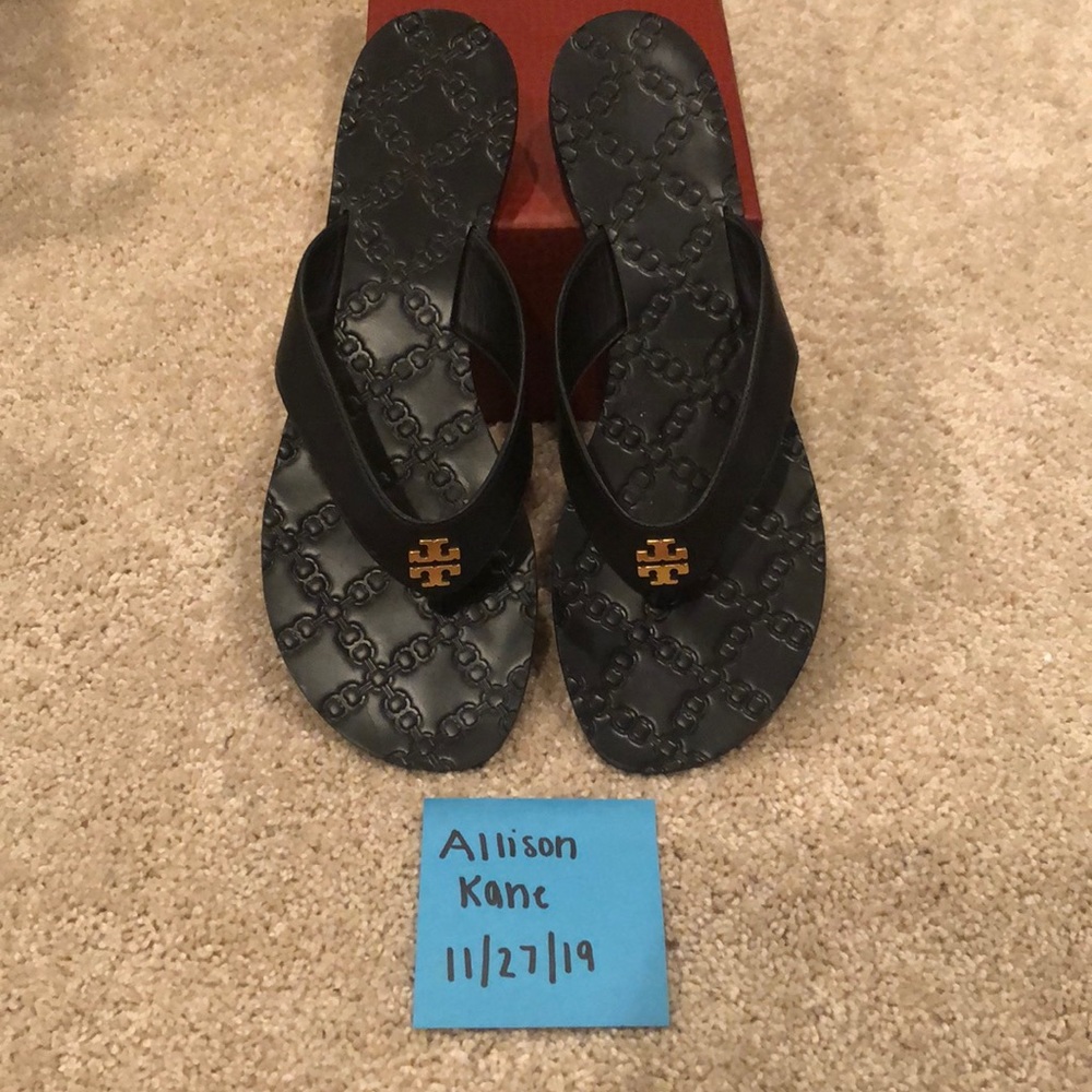 Brand New Tory Burch Monroe Sandals Black Size 10